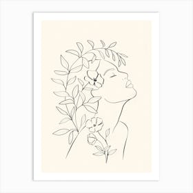 Minimal Blooming 03 Art Print