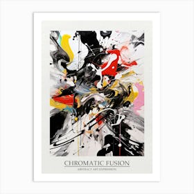 Chromatic Fusion Abstract Poster Art Print