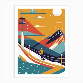 Ski Poster Art Print