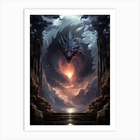 Dragon In The Sky Art Print