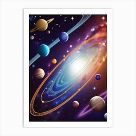 Solar System 2 Art Print