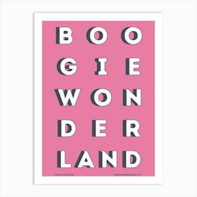 Boogie Wonderland, Earth, Wind & Fire Disco Colourful, Pink Art Print