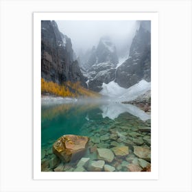 Lake In The Mountains 3 Art Print