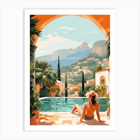 Vacation By The Pool 8 Art Print