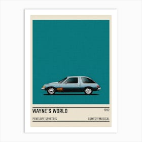 Wayne S World Car Art Print