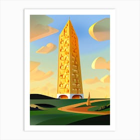 Golden Tower Art Print