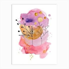 Abstract Watercolor Painting. Art Print