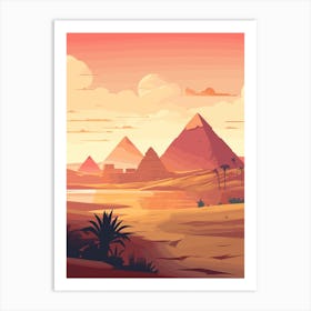 Egyptian Landscape - Giza Art Print
