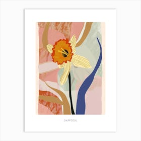 Colourful Flower Illustration Poster Daffodil 3 Art Print