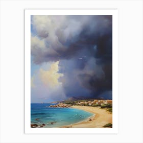 Storm Clouds Over The Beach.8 1 Art Print