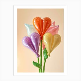 Dreamy Inflatable Flowers Bleeding Heart 2 Art Print