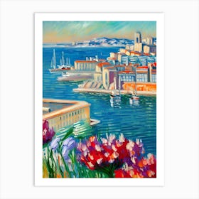 Marseille cityscape Art Print