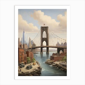 Default Manhanttan Bridge New York Brooklyn Travel Art Print 1 Art Print