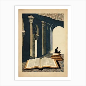 lost in a book art print Art Print