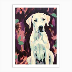 A Great Dane Dog Painting, Impressionist 3 Art Print