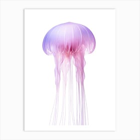 Mauve Stinger Jellyfish Simple 3 Art Print