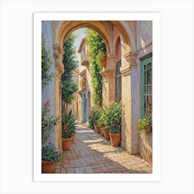 Charming Alley Art Print