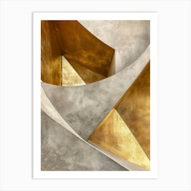 Gold Staircase Art Print