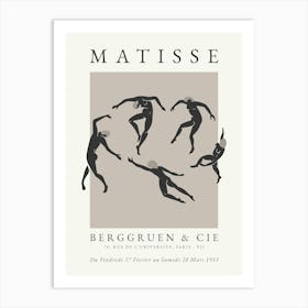 Matisse Print Black Dance Art Print