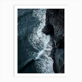 Black Sand Beach 2 Art Print