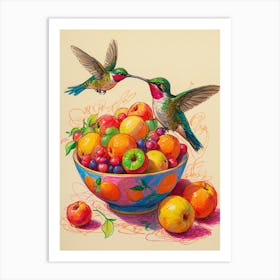 Hummingbirds 3 Art Print