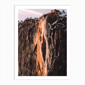 Fire Waterfall Art Print