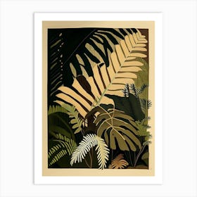 Wood Fern Rousseau Inspired Art Print