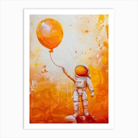 Astronaut With Balloon Art Print