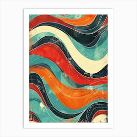 Abstract Wave Canvas Print 3 Art Print