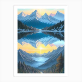 Mountain Horizon Art Print
