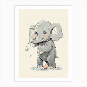 Baby Elephant 1 Art Print