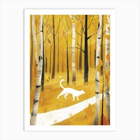 Cat In The Woods 2 Art Print