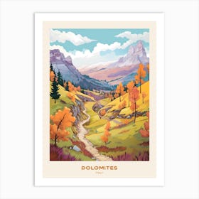 Dolomites Alta Via Italy 2 Hike Poster Art Print