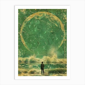 Man On The Beach Art Print