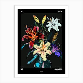 No Rain No Flowers Poster Bouquet 2 Art Print