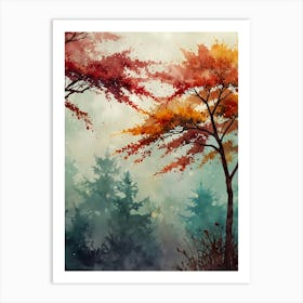 Autumn Trees 4 Art Print