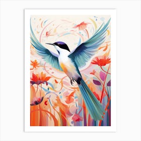 Bird Painting Collage Common Tern 2 Art Print