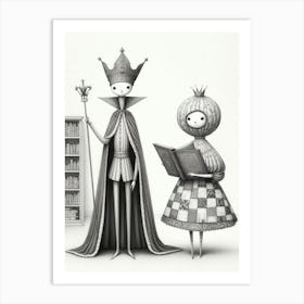 King And Queen Art Print