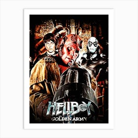 Hellboy Golden Army movies Art Print