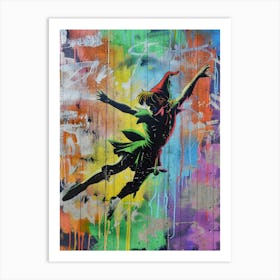 Pop art Peter Pan Graffiti Art Print