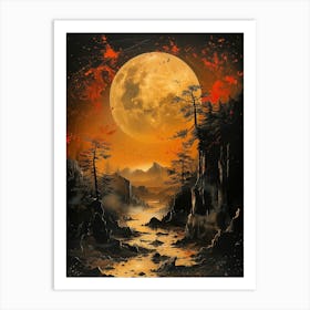 Full Moon In The Sky Art Print