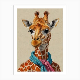 Giraffe 115 Art Print