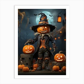 Halloween Jack O Lantern Art Print