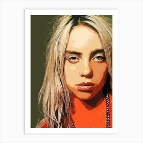 Billie Elish 2 Art Print