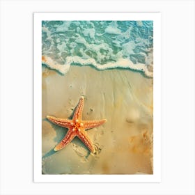 Starfish On The Beach Photo 1 Art Print