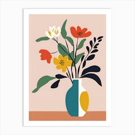 Matisse Flowers In A Vase 2 Art Print