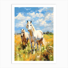 Horses Painting In Prince Edward Island, Canada 3 Art Print