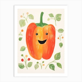 Friendly Kids Bell Pepper 1 Art Print