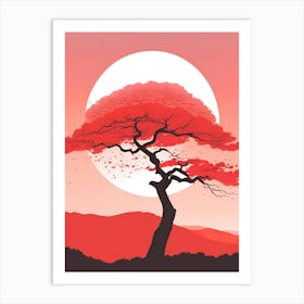 Red Cherry Tree 3 Art Print