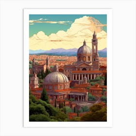Rome Pixel Art 1 Art Print